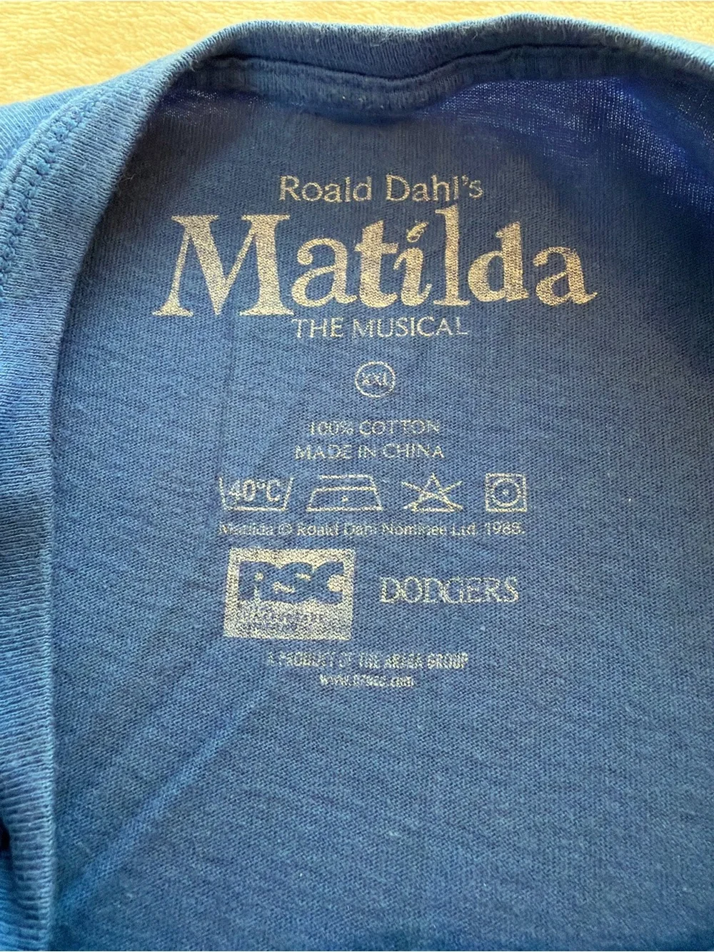 Matilda The Musical Blue Graphic Tee